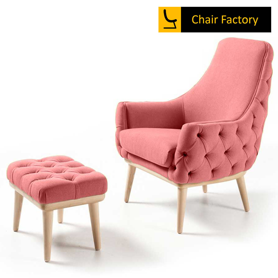 Camponi PINK Accent Chair and Ottoman